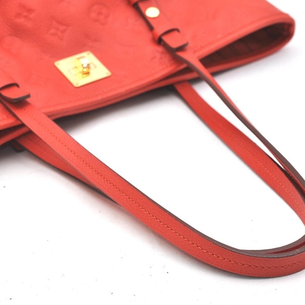 Citadine PM Empreinte Leather Red Shoulder Bag - Picture 4 of 9